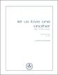 Let us Love One Another SATB choral sheet music cover